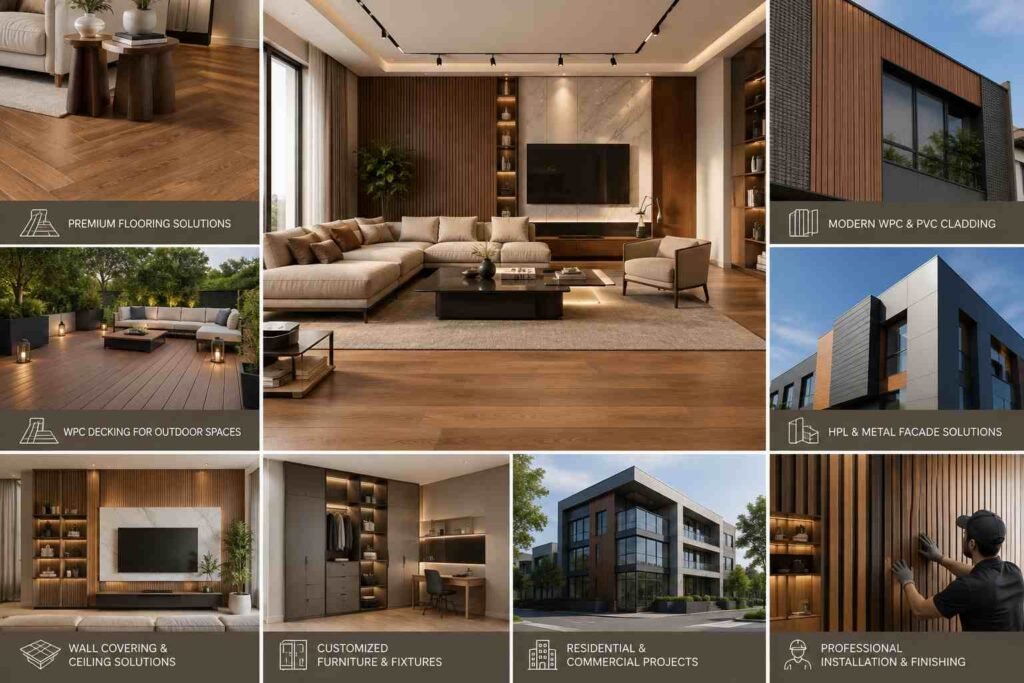 cladding and facade work in delhi